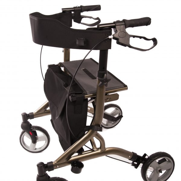 Zoom plus rollator in gun metal