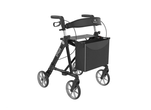 Rehasense Stylus Rollator in Black