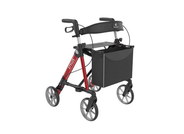 Rehasense Stylus Rollator in Red