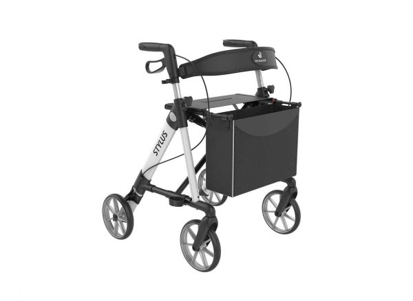 Rehasense Stylus Rollator in White