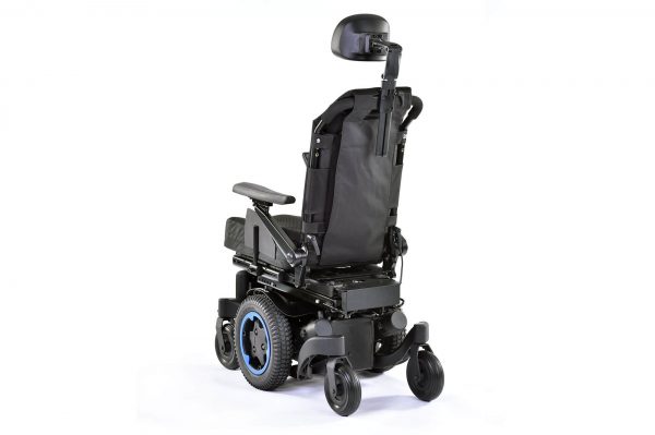q300m mini powerchair blue and black