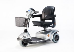 Invacare Leo 3 wheeled front side view