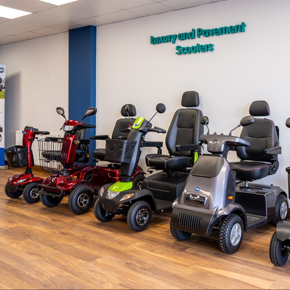 Some of our products at Derbyshire Mobility