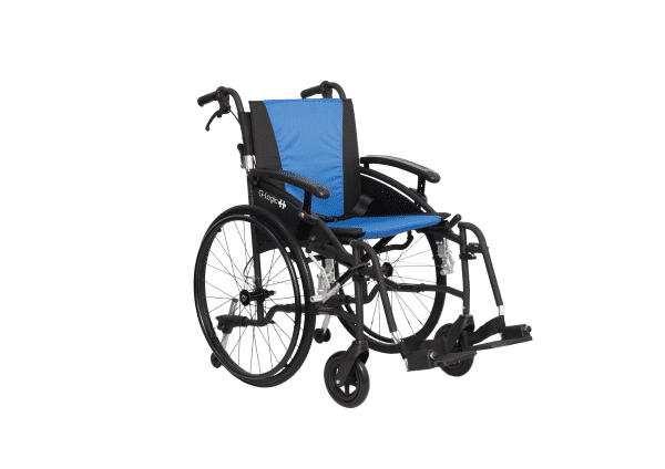 Excel G-Logic in Trail Black with a blue seat