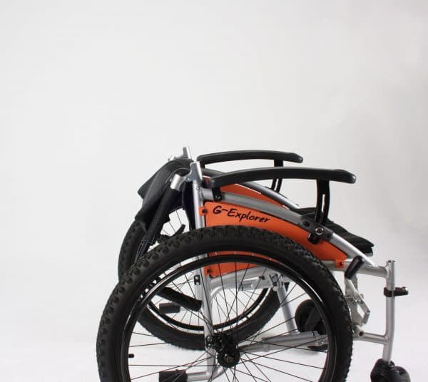 G-Explorer wheelchair with back folded
