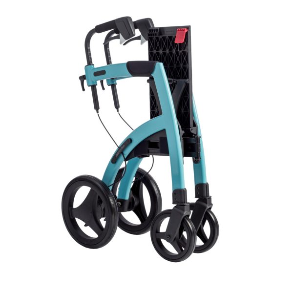 Rollz Motion 2 in 1 rollator wheelchair folded hybrid Derbyshire Mobility